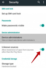 activate unknown sources on phone
