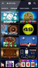 mobile casino on bet9ja