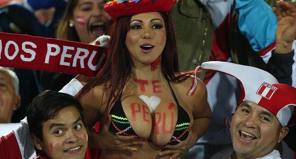 Fan of the national team of Peru