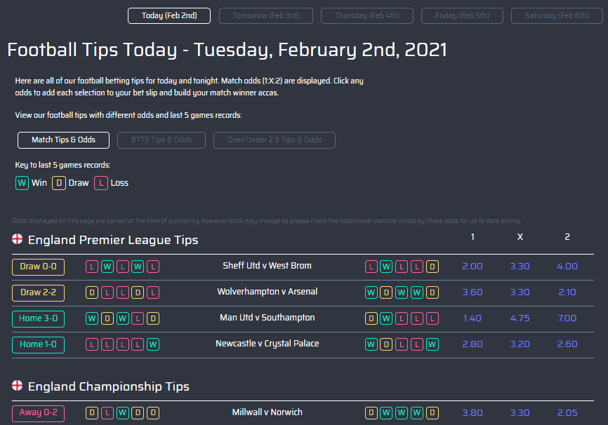 Predictz site review, soccer predictions for today and tomorrow