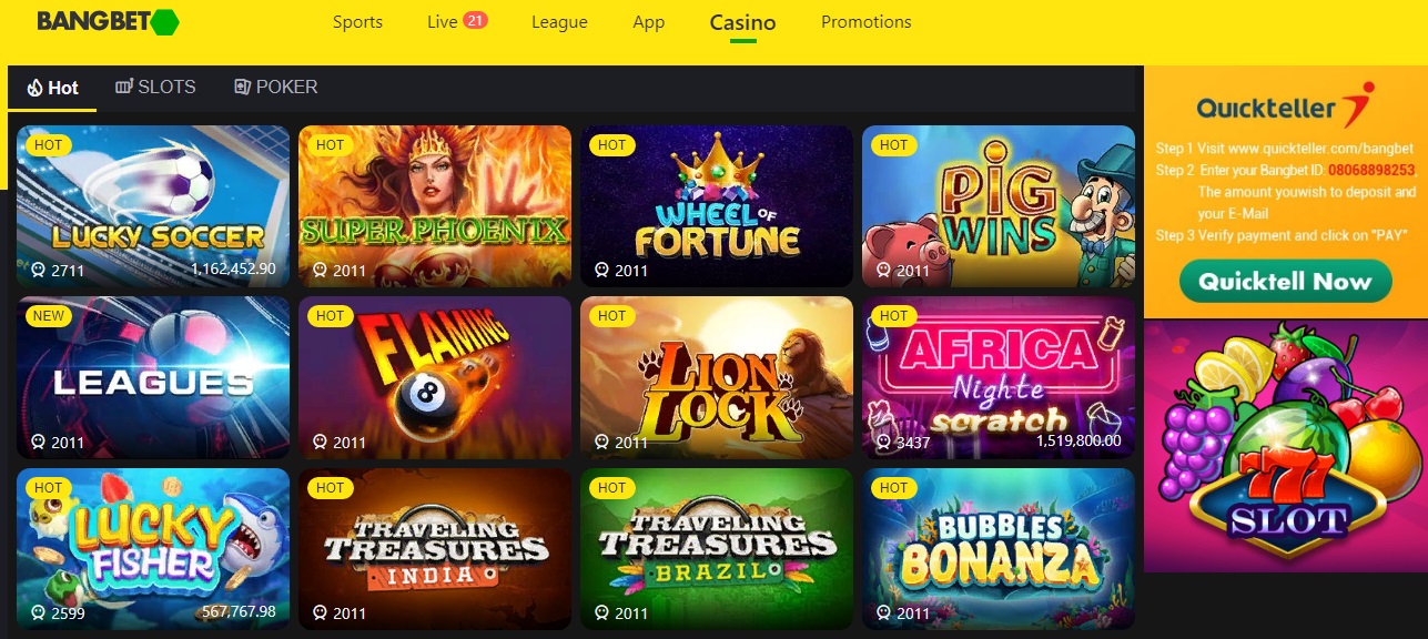 Bangbet Nigeria Review 2023: Login And Join Bang Bet Sports & Casino